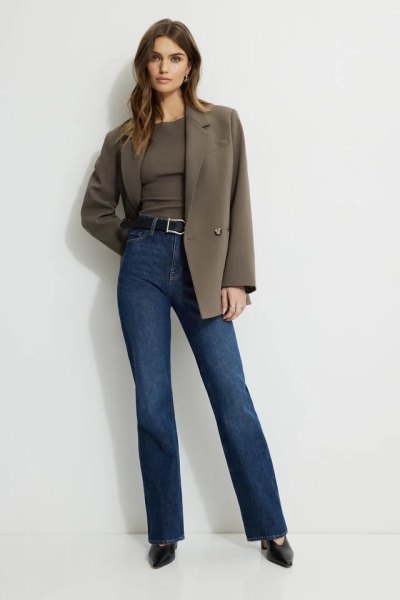 Dynamite Cara High Rise Straight Jeans