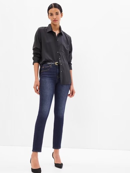 Gap High Rise True Skinny Jeans